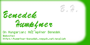 benedek humpfner business card